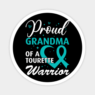 Tourette Syndrome Awareness Proud Grandma Tourette Warrior Magnet